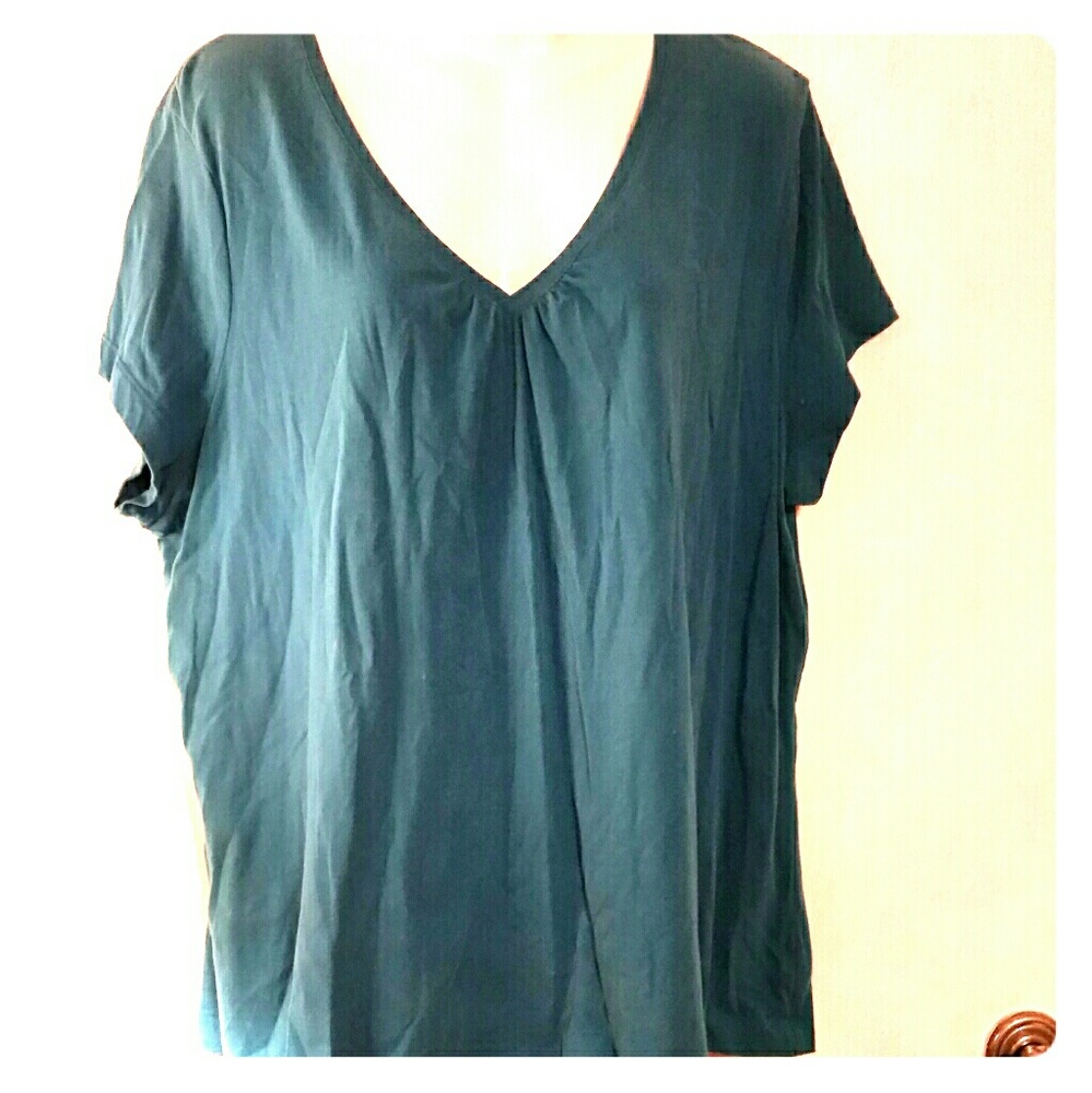 Mossimo Aqua Colored Casual Blouse 20W/22W